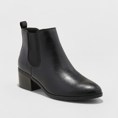 target black chelsea boots