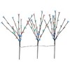 Northlight Set of 3 Pre-Lit Cherry Blossom Artificial Tree Branches 2.5' - Multicolor LED Lights - 3 of 4