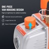 VEVOR 1/4 HP 4.5 CFM AC Vacuum Pump and Gauge Set, Single Stage Rotary Vane HVAC Air Vacuum Pump A/C Refrigerant Kit Manifold Gauge Set, Orange - 3 of 4