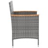 vidaXL Patio Dining Chairs 4 pcs Poly Rattan Gray - 4 of 4