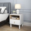 Okak Retro Tall Dresser for Bedroom with 5 Stylish Drawers,Wide Storage Chest of Drawers Nightstand for Closet Bedside Living Room Hallway - 2 of 4