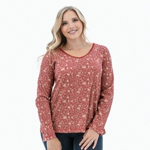Old Ranch Brands Women's Floral Mirren Top - 1 of 4