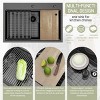 CHEVNI Kitchen Sink Stainless Steel Single Bowl With Cutting Board Drop In Top Mount Black - 3 of 4