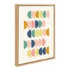 18" x 24" Sylvie Simple Shapes Framed Canvas Wall Art by Apricot and Birch Natural - Kate and Laurel - 2 of 4