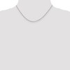 Black Bow Jewelry 1.5mm Sterling Silver Solid Open Curb Chain Necklace - 3 of 4