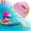 Unique Bargains Kid's Knitted PU Letter Swim Cap 1 Pc - 2 of 4