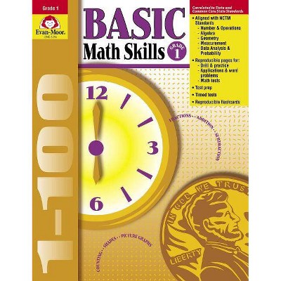 Basic Math Skills Grade 1 - by  Evan-Moor Educational Publishers (Paperback)