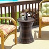 Costway 1PC Adjustable Outdoor Patio Rattan Ice Cooler Cool Bar Table Party Deck Pool - 4 of 4