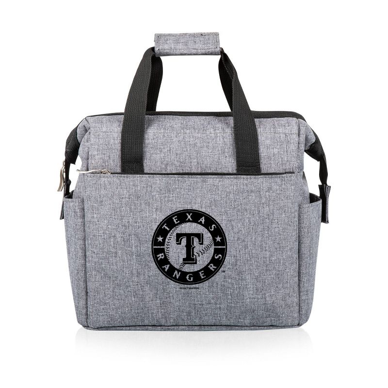 MLB Texas Rangers On The Go Soft Lunch Bag Cooler - Heathered Gray, 1 of 6