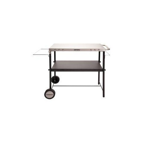 Cuisinart Outdoor BBQ Prep Cart: Stainless Steel Grill Station with Storage, Wheels, 2 Shelves - image 1 of 4