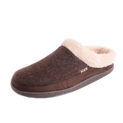 Alpine Swiss Paul Mens Memory Foam Fleece Clog Slippers House Shoes ...