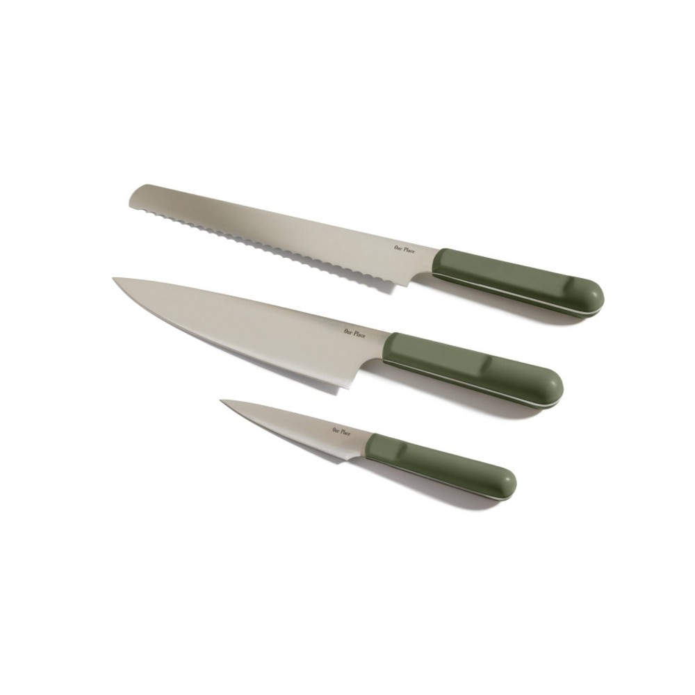 Photos - Bakeware Our Place Knife Trio - Sage