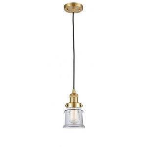 Canton - 1 Light Cord Hung Mini Pendant In Industrial Style-10 Inches Tall and 5.25 Inches Wide - 1 of 1