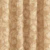 Collections Etc Elegant Leaf Embroidered Rod Pocket Top Curtain Panel - 3 of 3