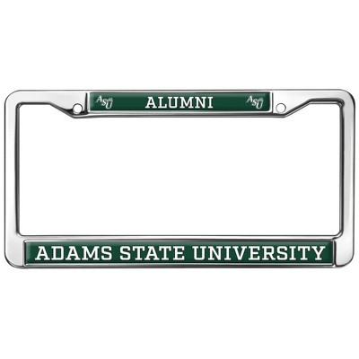 Adams State University Alumni Logo Full Size Standard License Plate Metal Frame