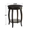 NicBex 18"W Metal End Table with Metal Legs and Grooved Design Side Table Nightstand for Living Room - 2 of 4