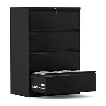 AOBABO Locking 2 Drawer Metal Office Storage Organization Filing Cabinet with Adjustable File Hanging Bar and 2 Keys