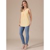 INSPIRE CHIC Women's Summer Eyelet Embroidery Sleeveless V Neck Loose Fit Casual Work Blouses - 4 of 4