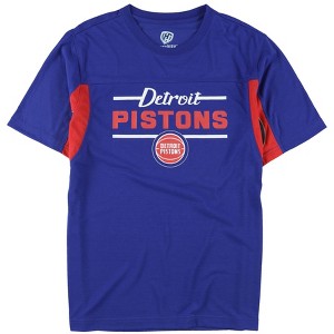 G-III Sports Mens Detroit Pistons Graphic T-Shirt, Blue, Large - 1 of 3