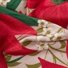 RT Designers Collection Christmas Flower Poinsettia Slub Shower Curtain 70" x 72" Red - 4 of 4