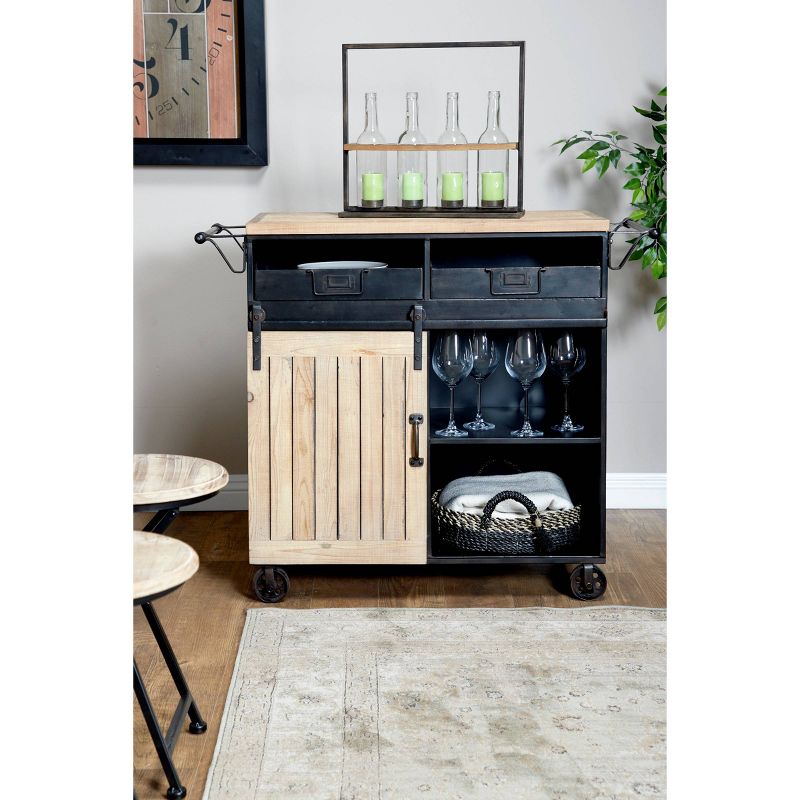 Industrial Rolling Cart Black - Olivia &#38; May, 4 of 25