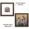 Americanflat 8" x 8" Picture Frame with Mat - Arch Design - Stylish Decor for Living Rooms, Dorms, Offices & More - 4 of 4