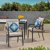 Christopher Knight Home San Diego Outdoor Aluminum Dining Chairs with Cushions (Set of 2) - 2 of 4