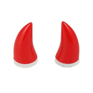 Unique Bargains Car Motorcycle Bull Horn Style Helmet Decoration Accessories Suction Cup 2 Pcs - 1 of 4