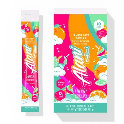 Alani Nu Sherbet Swirl Energy Drink - 2.4oz/10pk