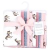 Hudson Baby Girls Cotton Flannel Burp Cloths 10-Pack, Cowgirl, One Size - 2 of 4