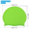 Unique Bargains Silicone Waterproof Non-Slip High-Stretch Swim Caps 2 Pcs - 2 of 4