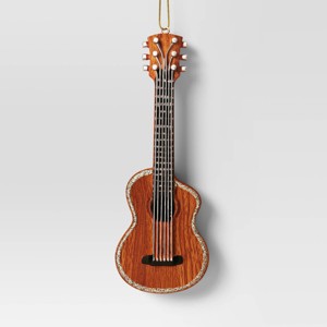 4.5" Christmas Resin Guitar Ornament - Wondershop™ - 1 of 3