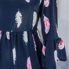 Women's Long Sleeve Floral V Neckline At Knee Length Dress - Cupshe - 3 of 4