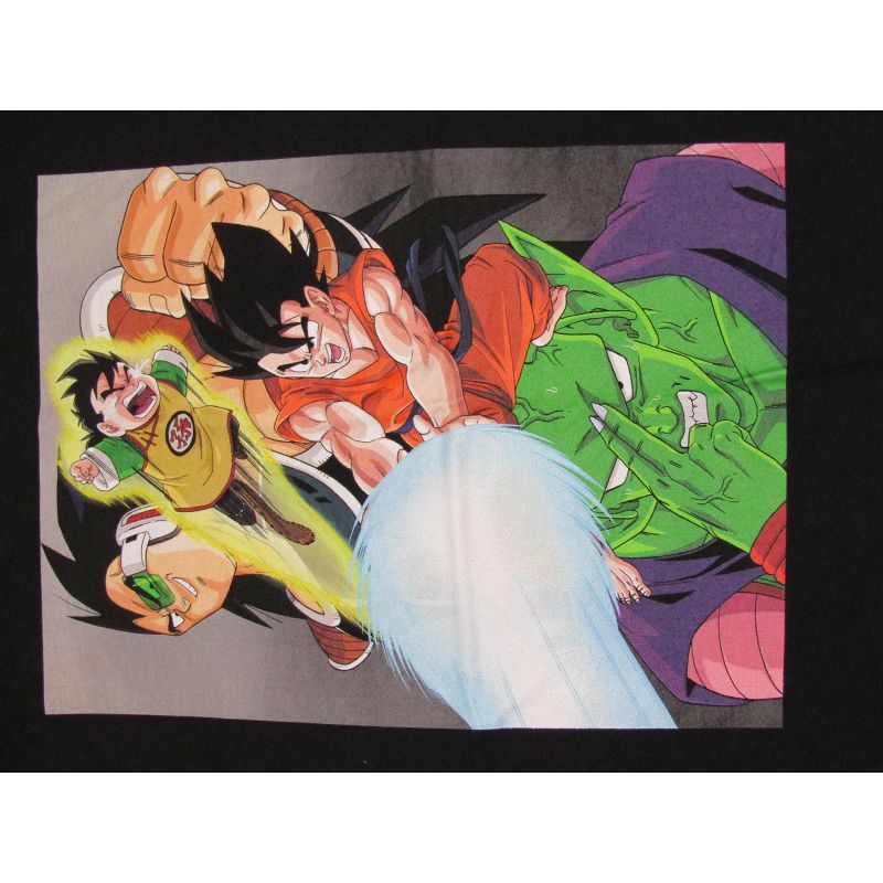 Men's Dragon Ball Z Anime Character Group Black Short Sleeve Graphic Tee, 2 of 4