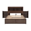 NicBex Full Size Modern Pine Platform Bed with Trundle, Storage Headboard and 3 Drawers for Bedroom - 4 of 4