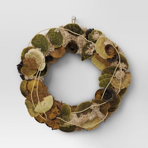 Mushroom Preserved Wreath - Threshold™ - 1 of 3