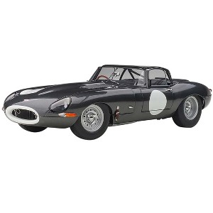 Jaguar Lightweight E Type Roadster RHD (Right Hand Drive) Dark Gray 1/18 Model Car by Autoart - 1 of 4