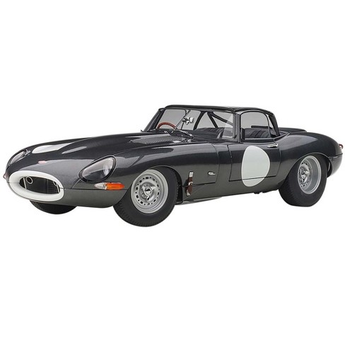 Jaguar Lightweight E Type Roadster RHD (Right Hand Drive) Dark Gray 1/18 Model Car by Autoart - image 1 of 4