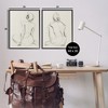 Stupell Industries Sitting Female Figure Drawing Black Framed Giclee Art - 3 of 4