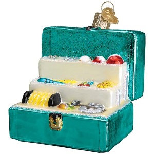 Old World Christmas Blown Glass Ornament for Christmas Tree, Tackle Box - 1 of 4