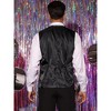 Lars Amadeus Men's Slim Fit Tuxedo Classic Business Dress Suit Vest - image 3 of 4