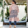 Anna-Kaci Women's Plus Size Lace Cardigan Short Sleeve Open Front Floral Crochet Long Duster - 2 of 4