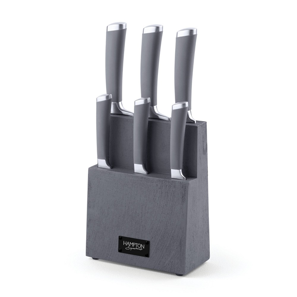 Hampton Signature 7pc Stainless Steel Beton Text Knife Set