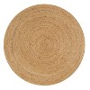 JONATHAN Y Soleil Round Natural Jute Braided Circle Area Rug - 2 of 4
