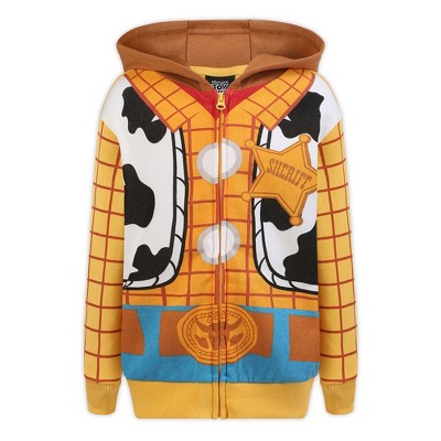 Disney Toy Story Woody or Buzz Lightyear Boys Zip Up Hoodie for Toddler and Little Kids