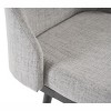 CIPACHO swivel bar & couter stool, 24"&30" adjustable, (set of 2) Fabric color Light grey - 4 of 4