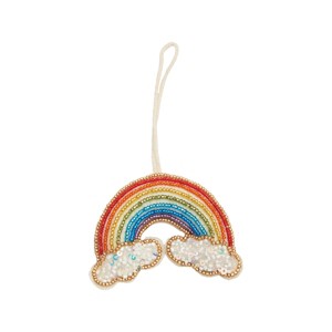 Gallerie II Beaded Rainbow Ornament - 1 of 3