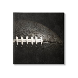 Stupell Industries 12"x12" Kids' Football Close Up Photography Wall Art Unframed - 1 of 4