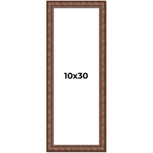PosterPalooza | 10x30 Modern Bamboo Picture Frame, UV Acrylic, 5 Finishes - 1 of 4