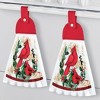 Collections Etc Printed Holiday Cardinal Kitchen Towels - Set of 2 - 2 of 3